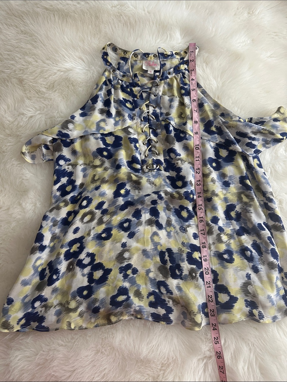 Parker silk sleeveless blouse - Picture 8 of 9